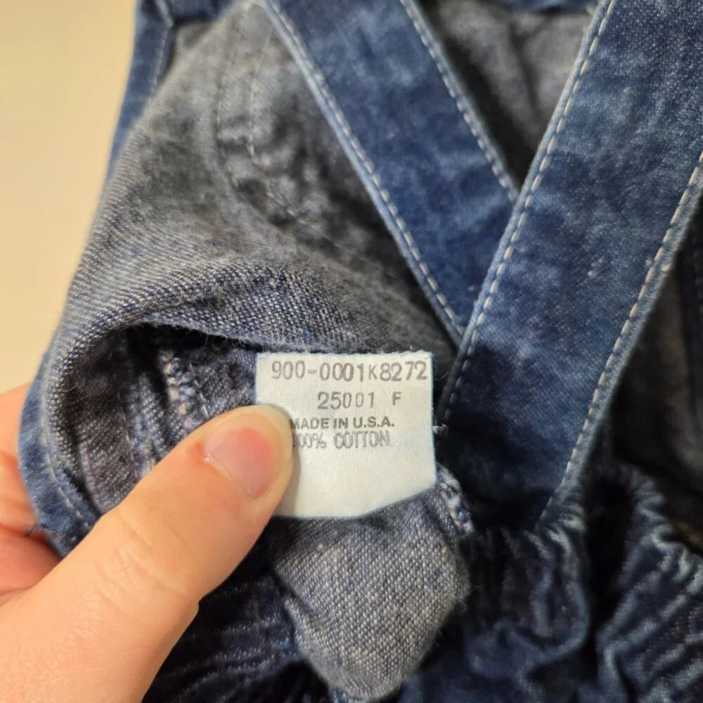 VINTAGE OSHKOSH Dark Denim Skirted Overalls